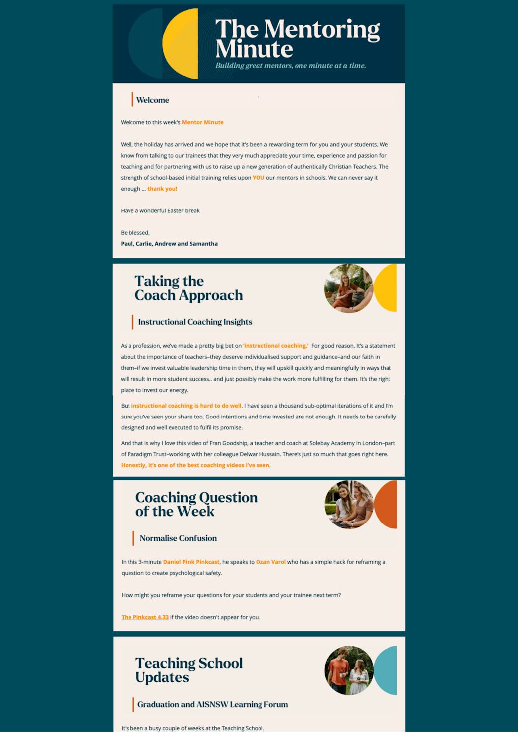 Mentoring Minute Newsletter 2