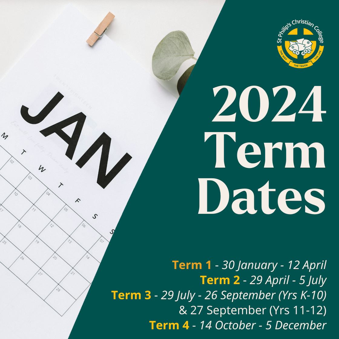 2023 Term Dates